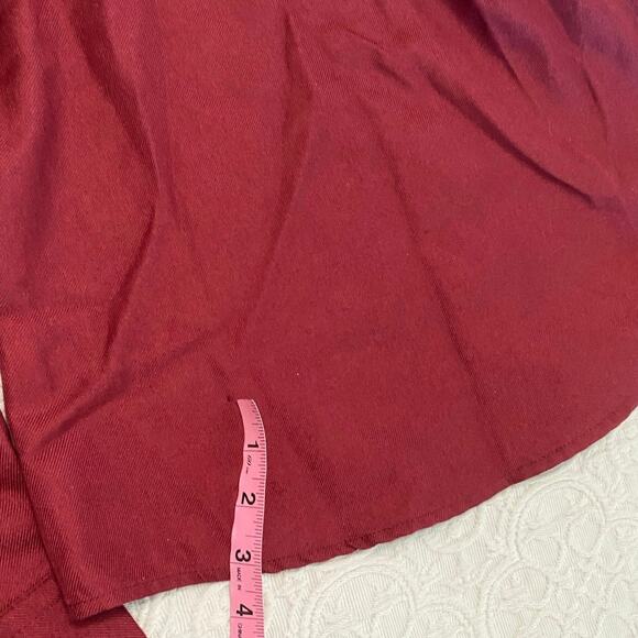 Dixxon Bordeaux Flannel Women’s Size Small Pearl Snap Barncore Biker punk fall - Picture 8 of 10